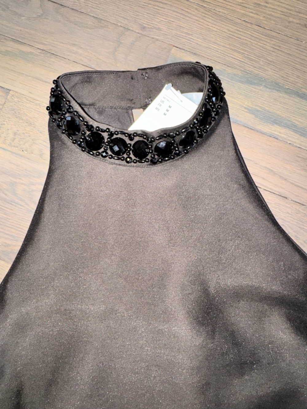 Black Bubble-hem Dress - Picture 4 of 4